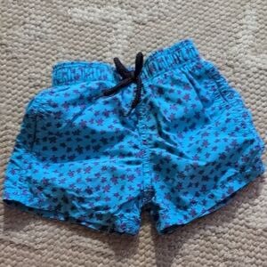Vilebrequin Blue Swim Trunks with Purple Turtles